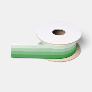 Gradient Square Kelly Green to White Satinband