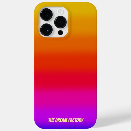 Gradient Strip Monogramm Case-Mate iPhone Hülle (Rückseite)