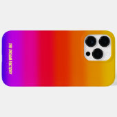 Gradient Strip Monogramm Case-Mate iPhone Hülle (Rückseite (Horizontal))