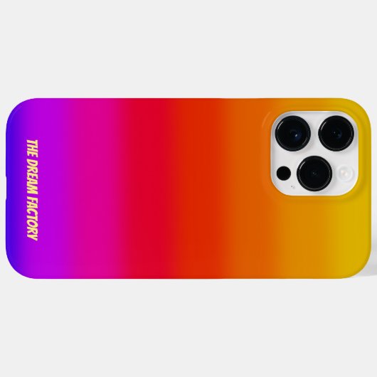 Gradient Strip Monogramm Case-Mate iPhone Hülle (Rückseite (Horizontal))