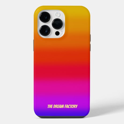 Gradient Strip Monogramm iPhone Hülle (Rückseite)