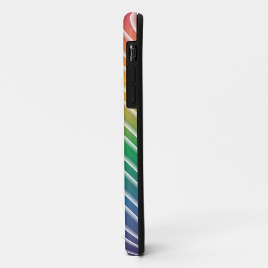 Gradient Stripes - Fruchtiger Regenbogen Case-Mate iPhone Hülle (Hinten/Links)