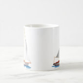 Gradient Style Sailboat Kaffeetasse (Mittel)
