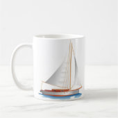 Gradient Style Sailboat Kaffeetasse (Links)