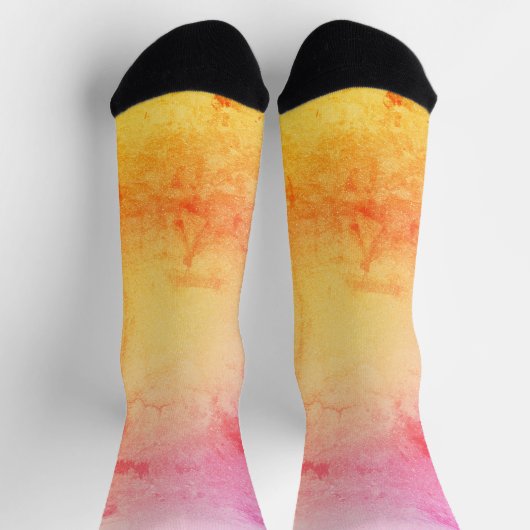 Gradient Sunset Crew Socks für Männer Socken (Oben)