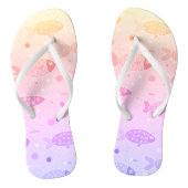 Gradient Sunset Fish Muster Modern Badesandalen (Fußbett)