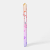Gradient Sunset Fish Muster Modernes Personalisier iPhone 16 Hülle (Linke Seite)