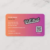 Gradient Sunset Horizon Business Card Visitenkarte (Vorderseite)