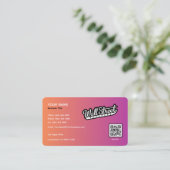 Gradient Sunset Horizon Business Card Visitenkarte (Stehend Vorderseite)
