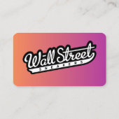 Gradient Sunset Horizon Business Card Visitenkarte (Rückseite)
