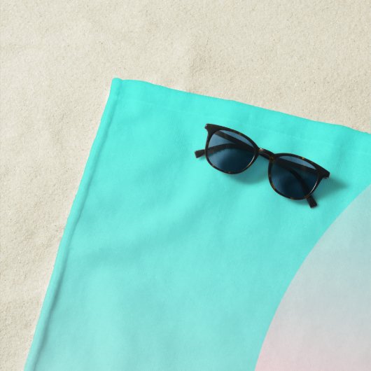 Gradient Sunset Pink Sky Strandtuch (Beispiel)