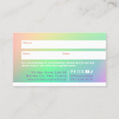 Gradient Termin Card Treuekarte (Rückseite)