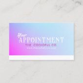 Gradient Termin Card Treuekarte (Vorderseite)