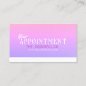 Gradient Termin Card Treuekarte (Vorderseite)