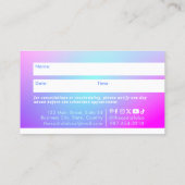 Gradient Termin Card Treuekarte (Rückseite)