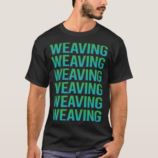 Gradient Text Weaaving T-Shirt (Vorderseite)