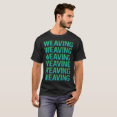 Gradient Text Weaaving T-Shirt (Vorne ganz)