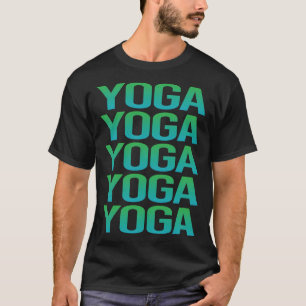 Gradient Text Yoga T-Shirt