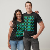 Gradient Text Yoga T-Shirt (Unisex)