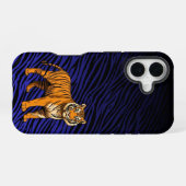 Gradient Tiger Pattern with Tiger iPhone 16 Hülle (Rückseite (Horizontal))