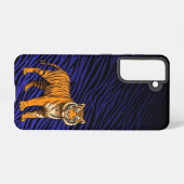 Gradient Tiger Pattern with Tiger  Samsung Galaxy Hülle (Rückseite (Horizontal))