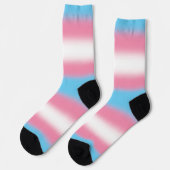 Gradient Trans-Stolz Socken (Linkes Detail)