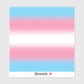 Gradient Transgender Prilag - Trans Flag Aufkleber (Blatt)