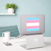 Gradient Transgender Prilag - Trans Flag Aufkleber (Laptop auf Schreibtisch)