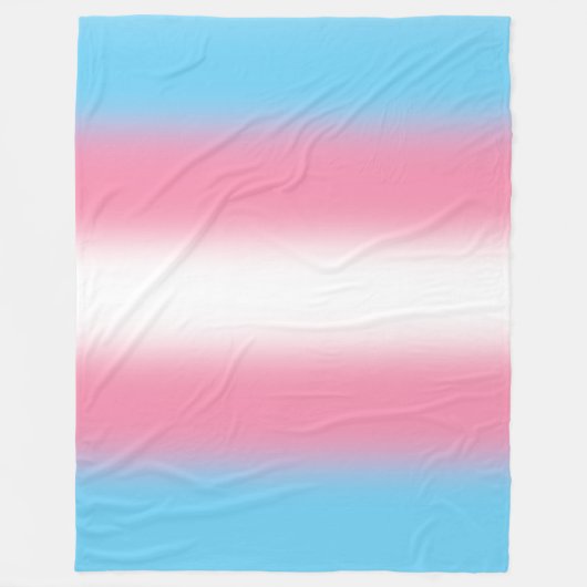 Gradient Transgender Prilag - Trans Flag Fleecedecke (Vorderseite)