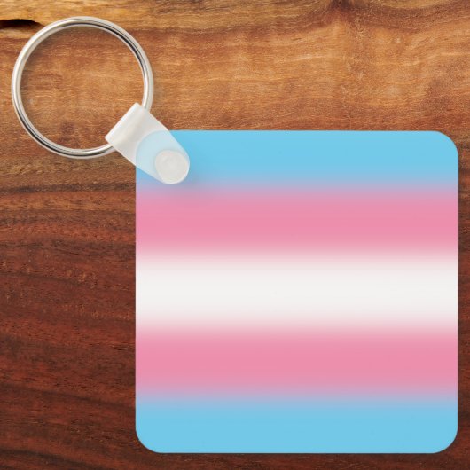 Gradient Transgender Prilag - Trans Flag Schlüsselanhänger (Vorderseite)