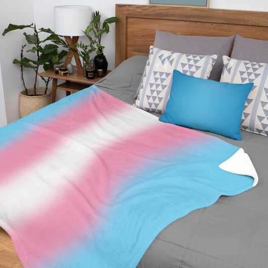 Gradient Transgender Prilag - Trans Flag Sherpadecke