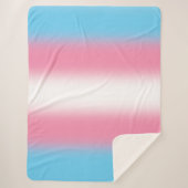 Gradient Transgender Prilag - Trans Flag Sherpadecke (Vorderseite)