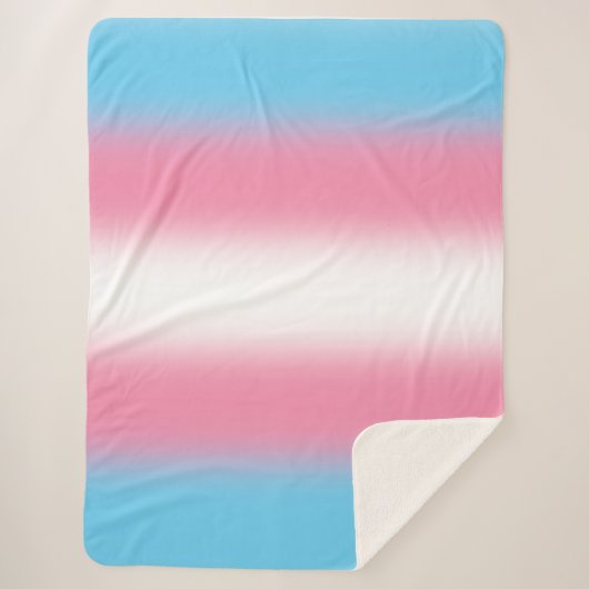 Gradient Transgender Prilag - Trans Flag Sherpadecke (Vorderseite)