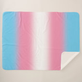 Gradient Transgender Prilag - Trans Flag Sherpadecke (Vorderseite (Horizontal))