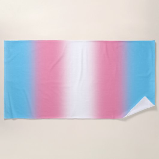 Gradient Transgender Prilag - Trans Flag Strandtuch (Vorderseite)