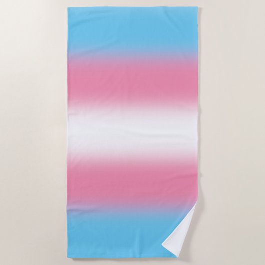 Gradient Transgender Prilag - Trans Flag Strandtuch (Vorderseite)