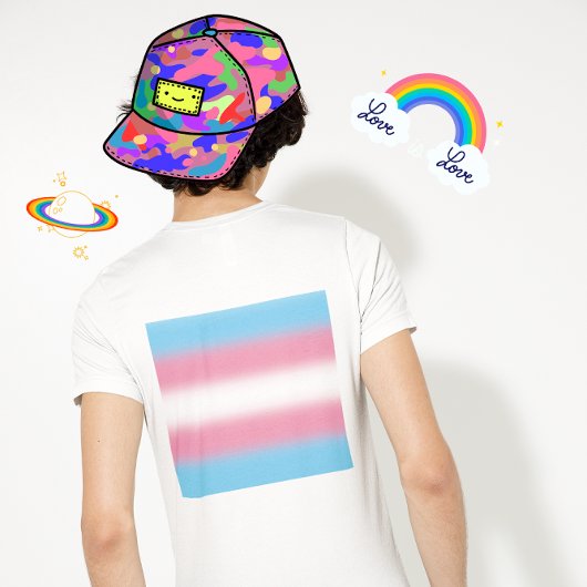 Gradient Transgender Prilag - Trans Flag T-Shirt