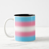 Gradient Transgender Prilag - Trans Flag Zweifarbige Tasse (Links)