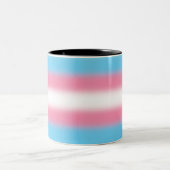 Gradient Transgender Prilag - Trans Flag Zweifarbige Tasse (Mittel)