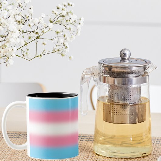 Gradient Transgender Prilag - Trans Flag Zweifarbige Tasse