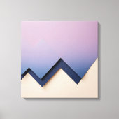 Gradient Triangle - Indigo bis Lilac Abstrakt Leinwanddruck (Vorderseite)