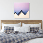 Gradient Triangle - Indigo bis Lilac Abstrakt Leinwanddruck (Insitu (Schlafzimmer))