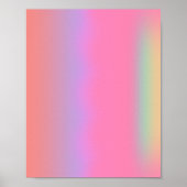 Gradient Tropical Sunrise Glow Poster (Vorne)