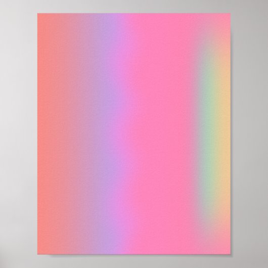 Gradient Tropical Sunrise Glow Poster (Vorne)