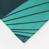 Gradient tropische Blätter Fleecedecke (Ecke)