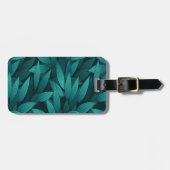 Gradient tropische Blätter Gepäckanhänger (Vorderseite horizontal)