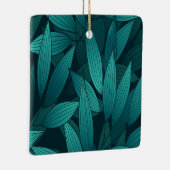 Gradient tropische Blätter Keramikornament (Rechts)