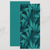 Gradient tropische Blätter Menükarte (Vorne/Hinten)