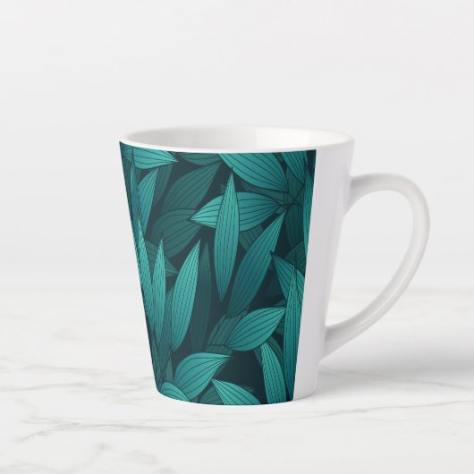 Gradient tropische Blätter Milchtasse (Rechts)