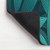 Gradient tropische Blätter Mousepad (Ecke)